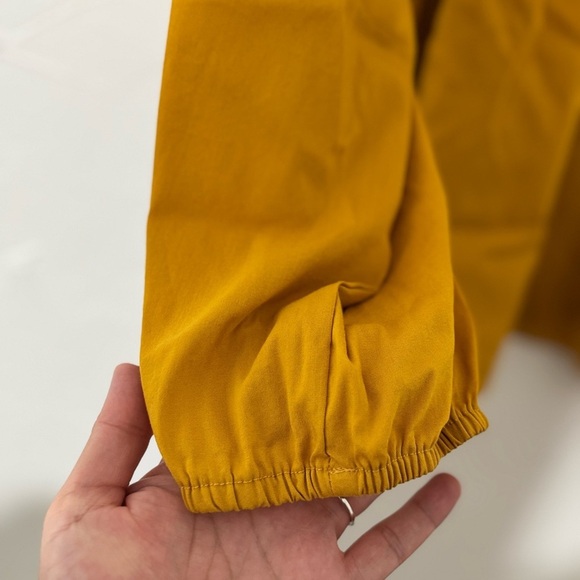 Rowdy Crowd Guadalupe Embroidered Mustard Yellow Aztec Print Blouse Sz XL - Picture 7 of 11